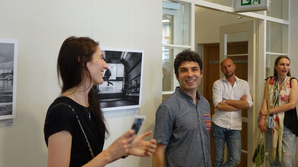 Parodos „Kintanti vienatvė“ atidarymas. Dan Hermouet, Vaida Andrijauskaitė