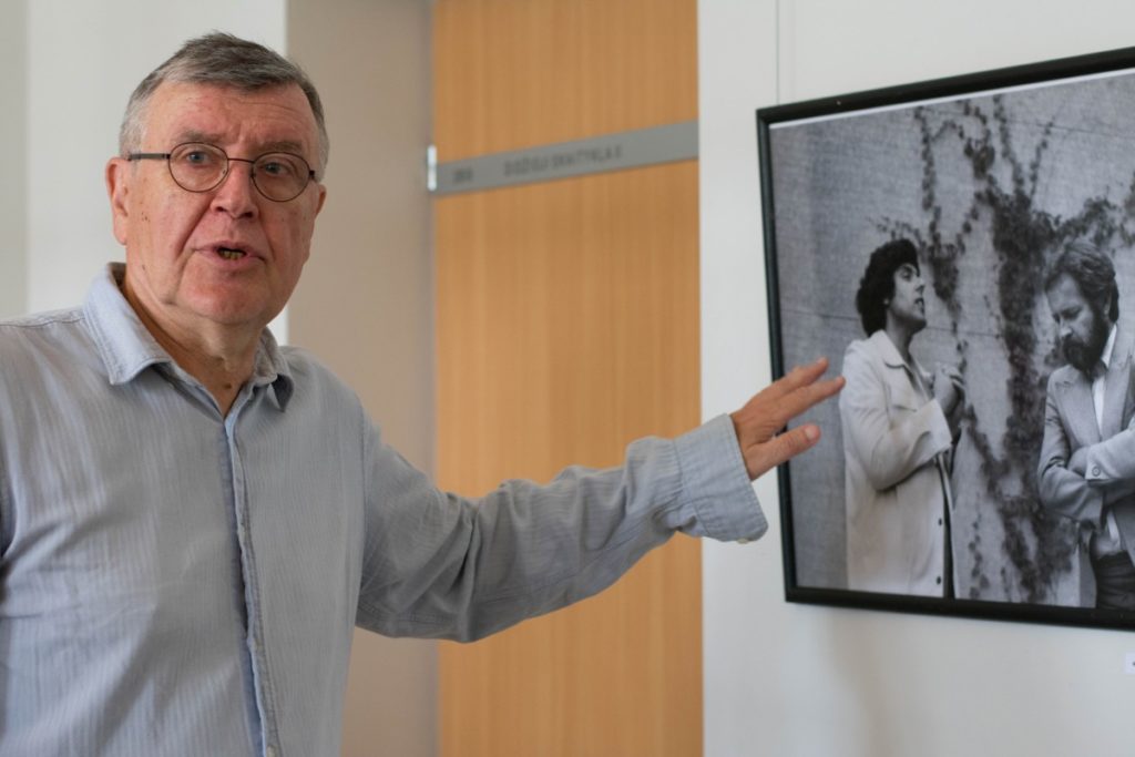 S. Povilaitis prisimena, kaip pirmąkart sutiko S. Eidrigevičių kartu su režisieriumi Sauliumi Varnu.