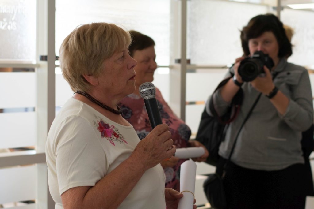 S. Eidrigevičiaus sesuo Apolonija dėkojo už įdomią parodą.