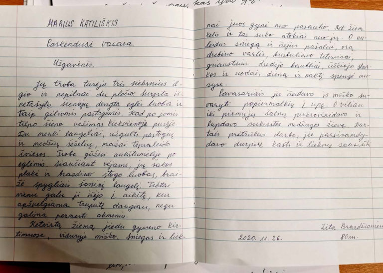 Dailyraščio konkursas